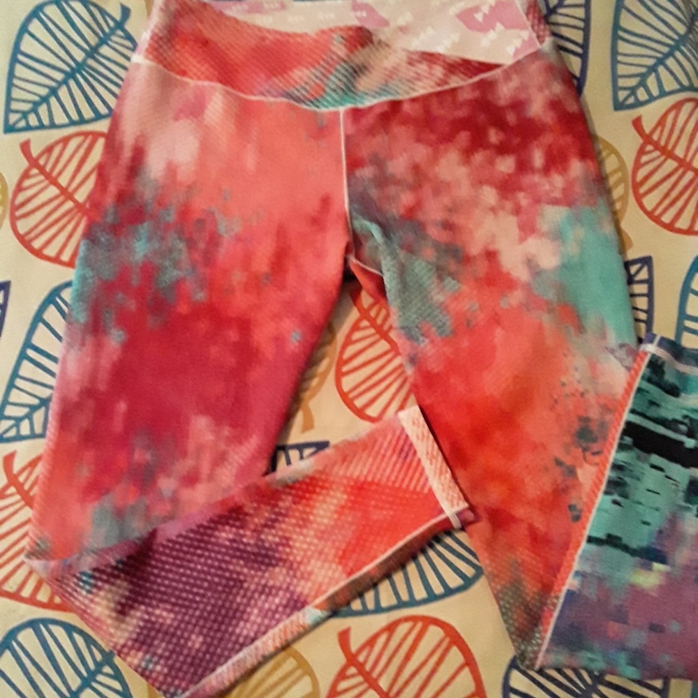UN92 Sz 12 Reverisble Leggings Tights GUC